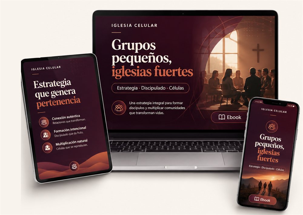 Ebook Iglesia Celular en tablet, laptop y celular